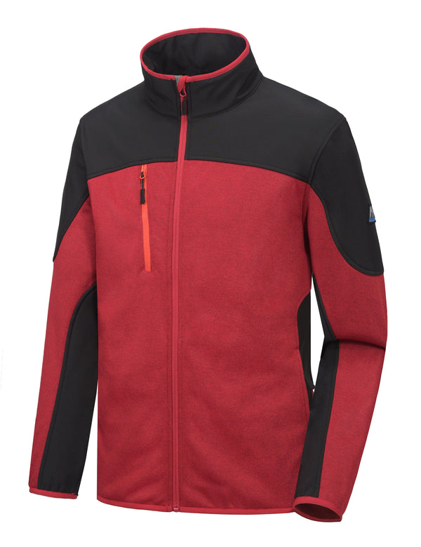 Men's Polar Fleece Lined Full Zip Thermal Softshell Jacket MP US-MP