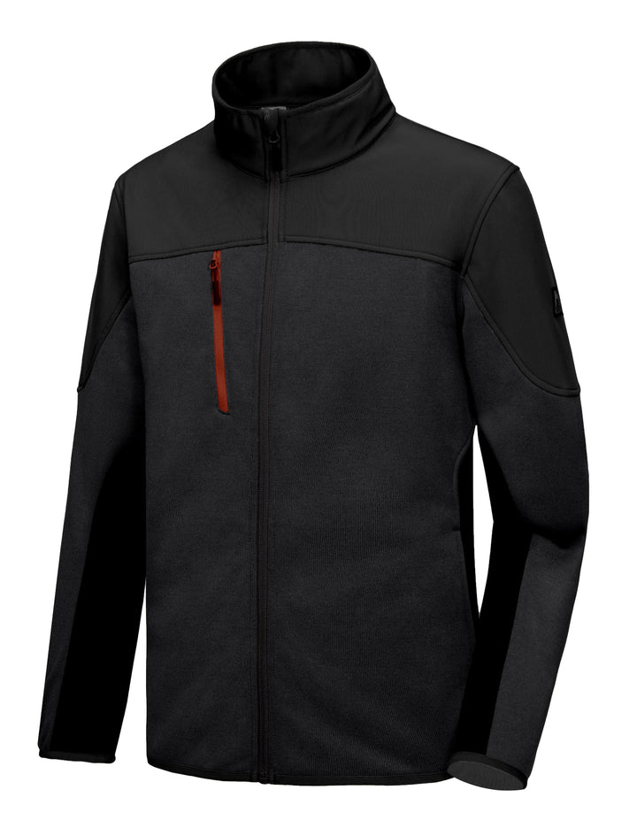 Men's Polar Fleece Lined Full Zip Thermal Softshell Jacket MP US-MP