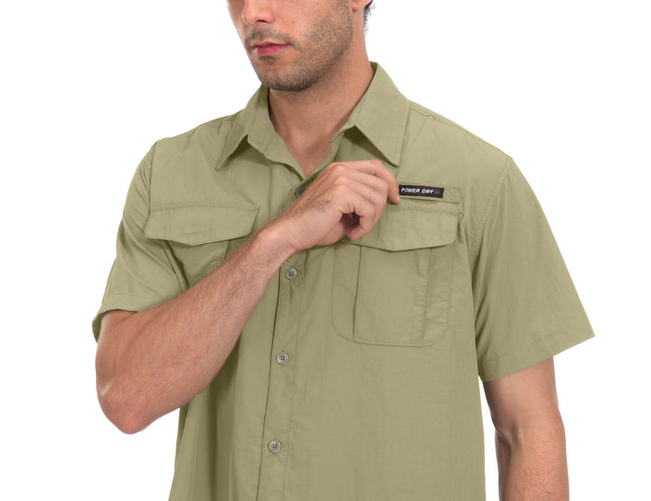 Men's UPF 50+ Short Sleeve Fishing Shirt YZF US-DK