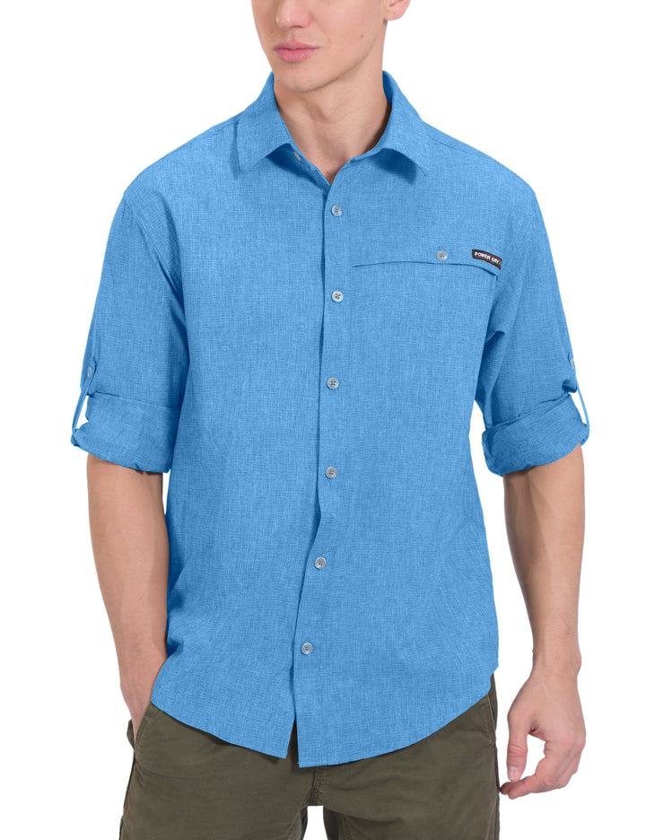 Men's UPF 50+ UV Protection Air-Holes Tech Shirt YZF US-DK