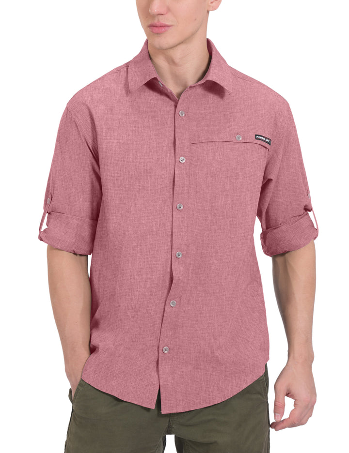 Men's UPF 50+ UV Protection Air-Holes Tech Shirt YZF US-DK
