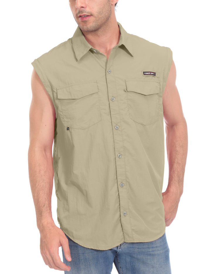 Men's UPF 50+ UV Protection Long Sleeve Fishing Shirt YZF US-DK