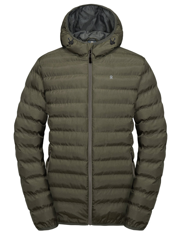 Men's Warm Waterproof Hooded Puffer Jacket YZF US-DK