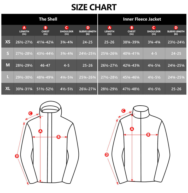 Women's 3 in 1 Winter Ski Warm Fleece Liner Jacket YZF US-DK