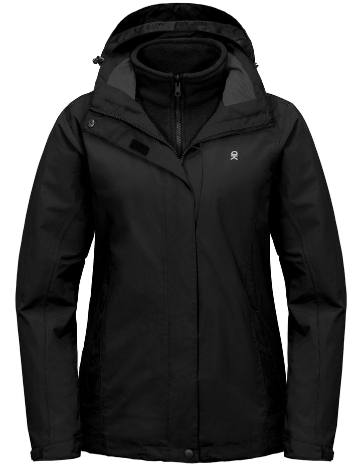 Women's 3 in 1 Winter Ski Warm Fleece Liner Jacket YZF US-DK