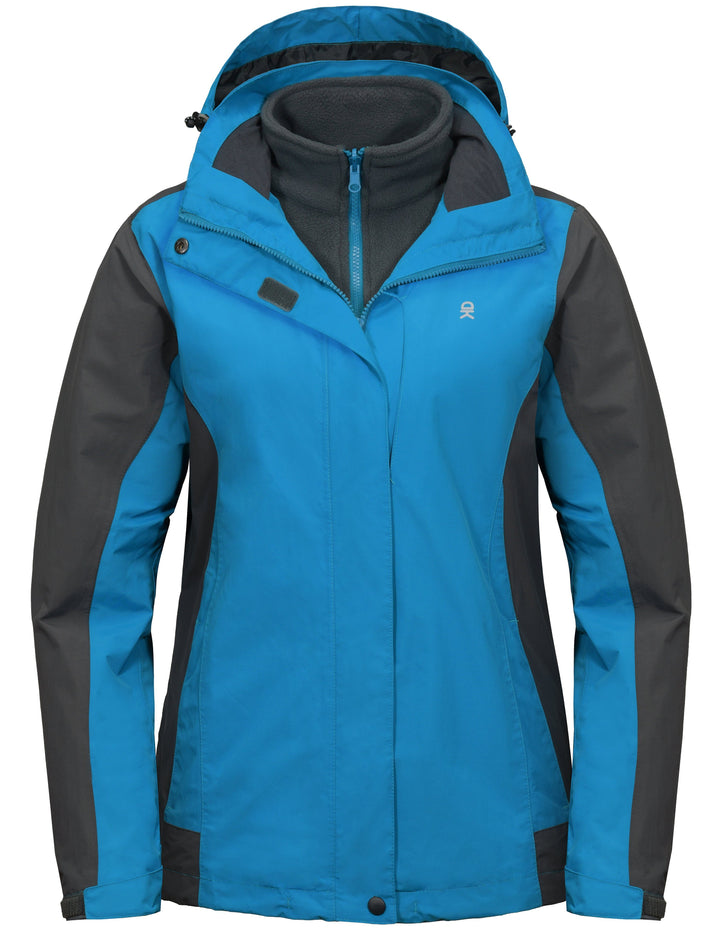 Women's 3 in 1 Winter Ski Warm Fleece Liner Jacket YZF US-DK