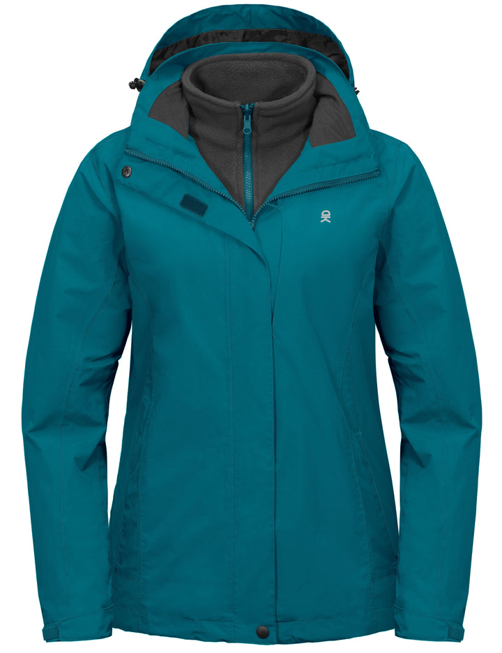 Women's 3 in 1 Winter Ski Warm Fleece Liner Jacket YZF US-DK