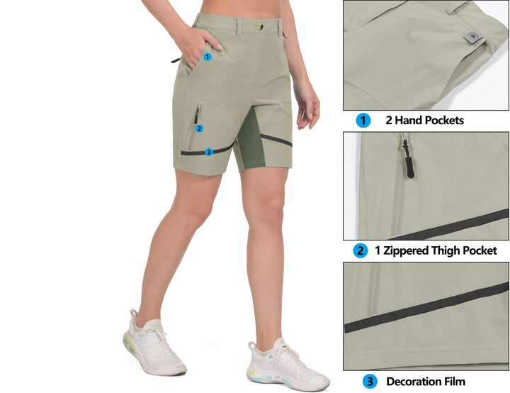 Women's 7 Inch Stretch Quick Dry Hiking Shorts MP US-MP-CS