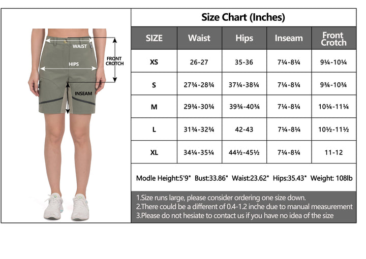 Women's 7 Inch Stretch Quick Dry Hiking Shorts MP US-MP-CS