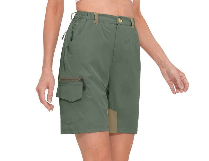 Women's 9 Inch Golf Hiking Cargo Shorts YZF US-DK