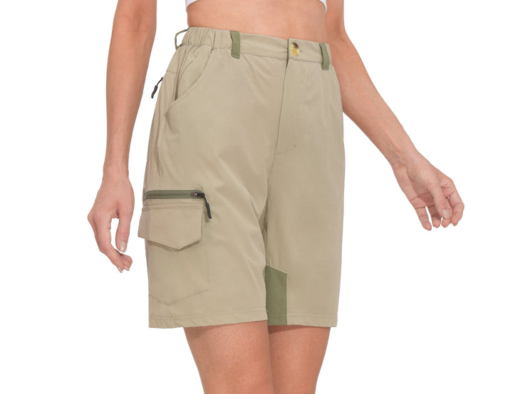 Women's 9 Inch Golf Hiking Cargo Shorts YZF US-DK