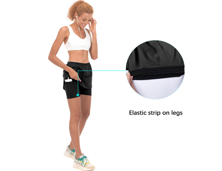Women's Built-in 3D Padded Cycling Skorts YZF US-DS