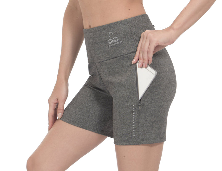 Women's High Waisted Yoga Running Shorts YZF US-DS
