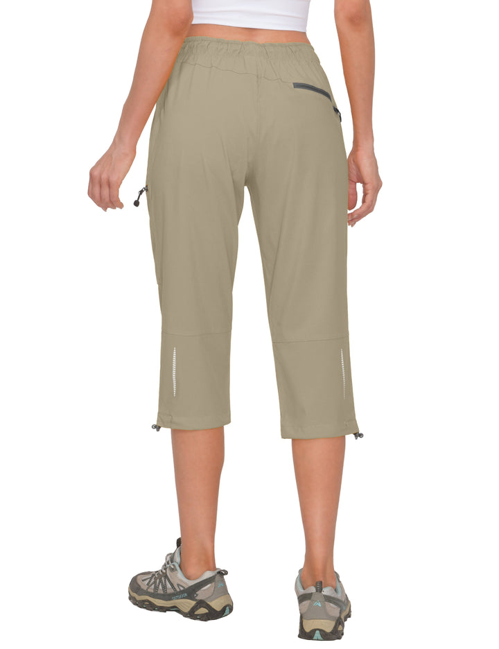 Women's Quick Dry 3/4 Pants Capri Hiking Travel Shorts YZF US-DK