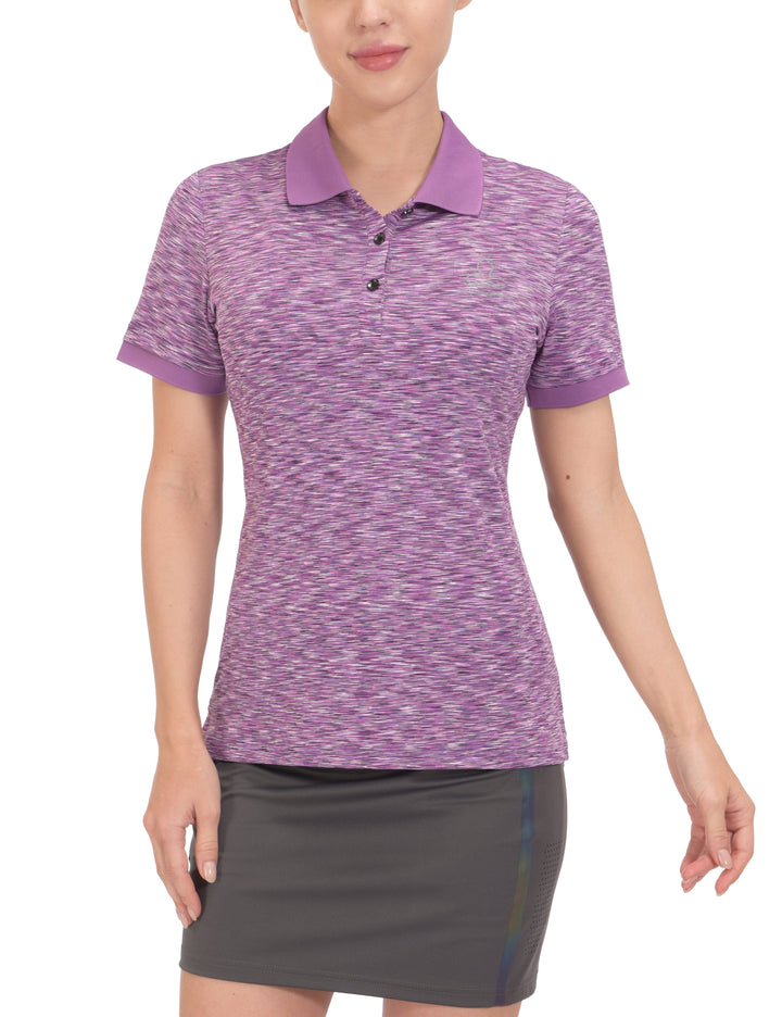 Women's Quick Dry Stretch Short Sleeve Golf Polo Shirt YZF US-DS