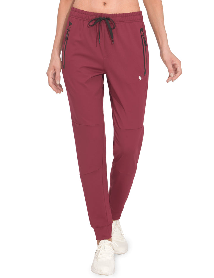 Women's Stretch Drawstring Elastic Cuff Jogging Pants YZF US-DK