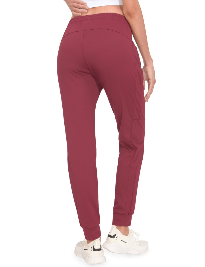 Women's Stretch Drawstring Elastic Cuff Jogging Pants YZF US-DK