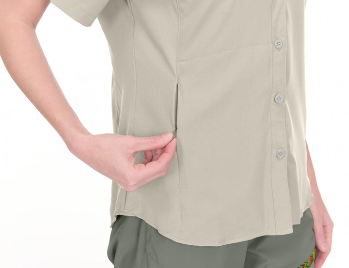 Women's Stretch Quick Dry UPF50+ Short Sleeve Shirt YZF US-DK