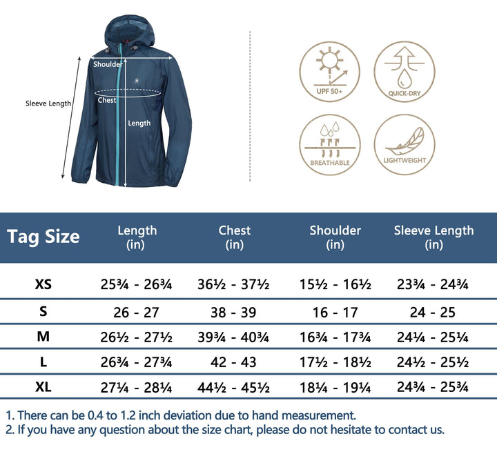 Women's UPF 50 Protection Lightweight Packable Running Jacket YZF US-DK