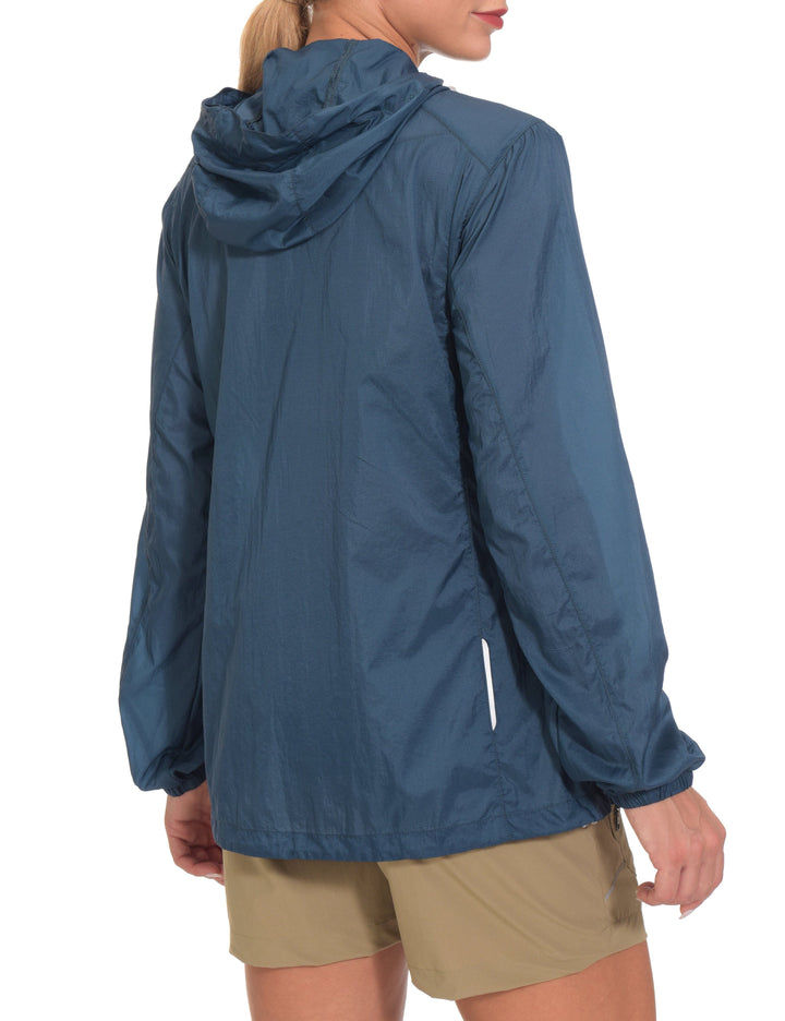 Women's UPF 50 Protection Lightweight Packable Running Jacket YZF US-DK