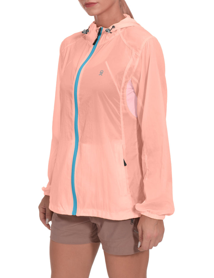 Women's UPF 50 Protection Lightweight Packable Running Jacket YZF US-DK