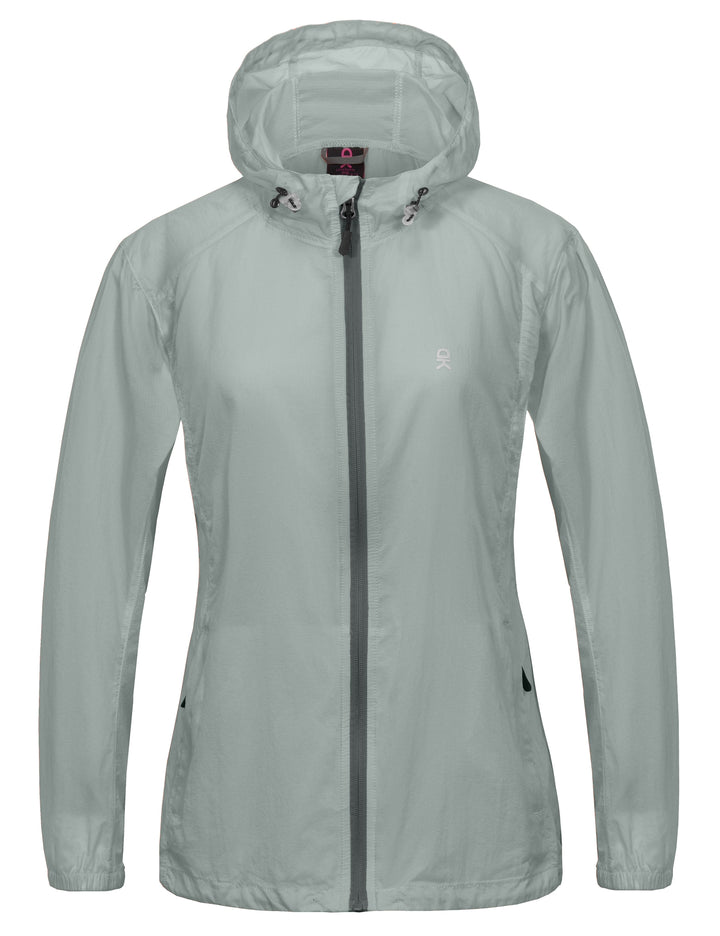 Women's UPF 50 Protection Lightweight Packable Running Jacket YZF US-DK