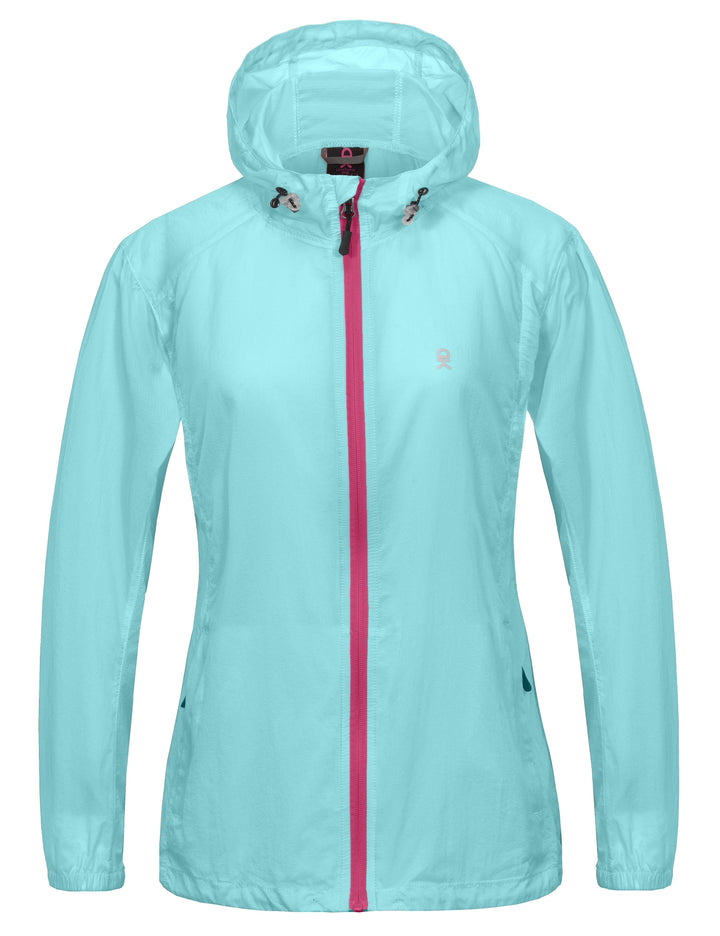 Women's UPF 50 Protection Lightweight Packable Running Jacket YZF US-DK