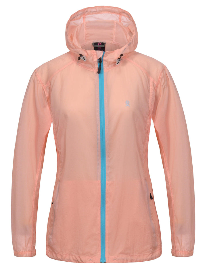 Women's UPF 50 Protection Lightweight Packable Running Jacket YZF US-DK