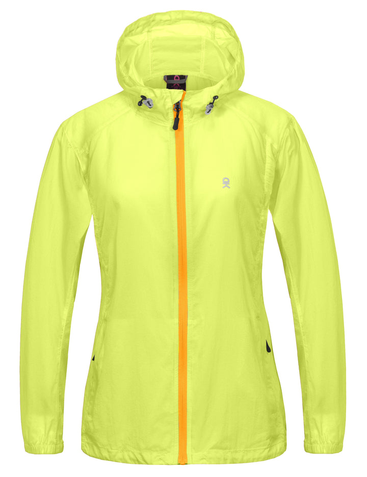 Women's UPF 50 Protection Lightweight Packable Running Jacket YZF US-DK