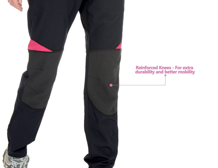 Women's UPF 50 Reinforced Knees Climbing Hiking Pants YZF US-DK