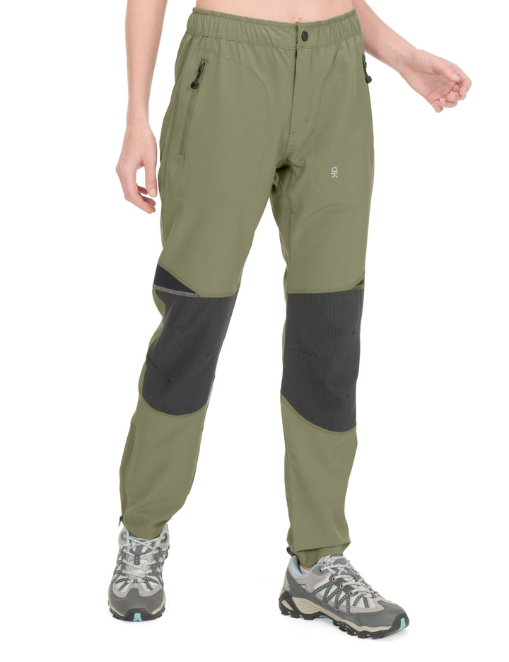 Women's UPF 50 Reinforced Knees Climbing Hiking Pants YZF US-DK