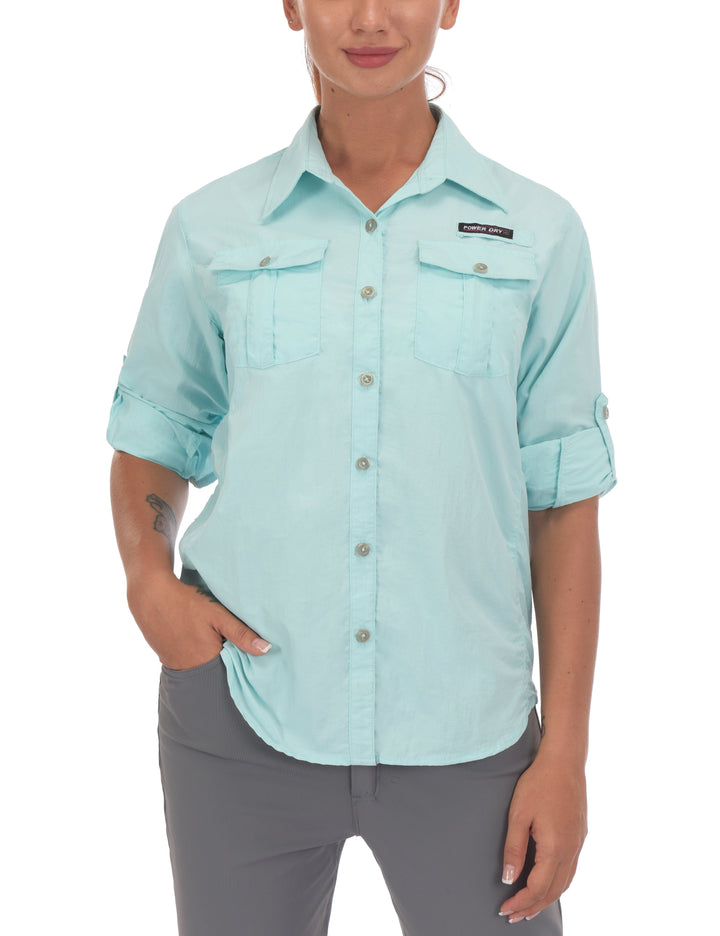 Women's UV Protection Long Sleeve Fishing Shirts YZF US-DK