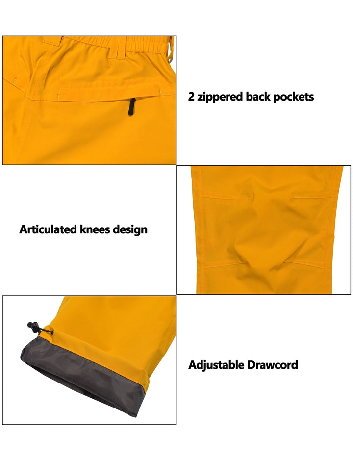 Women's Waterproof Breathable Rain Golf Pants YZF US-DK